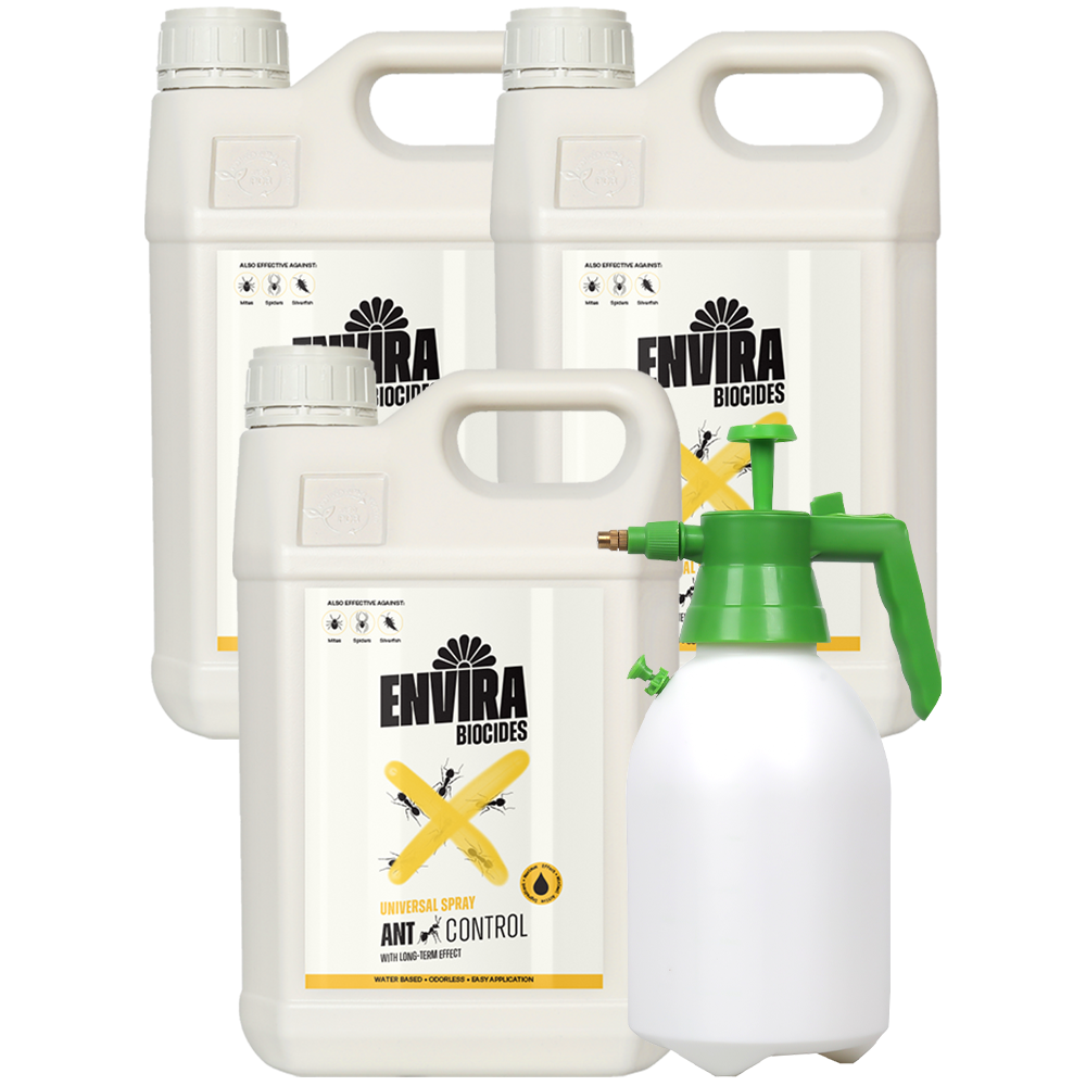 Envira Ant Spray 3 x 5L + Pressure sprayer