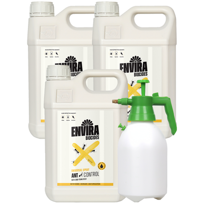 Envira Ant Spray 3 x 5L + Pressure sprayer