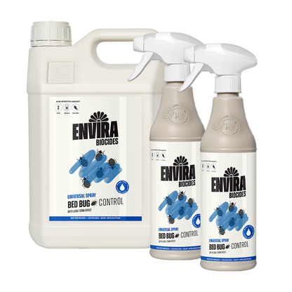 Envira Bed Bug Spray 2 x 500ml + 5L