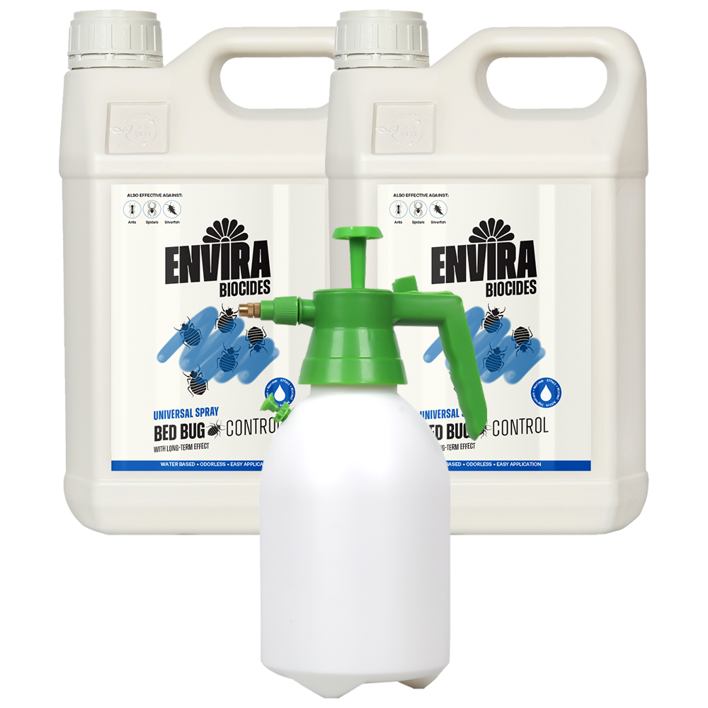 Envira Bed Bug Spray 2 x 5L + 2L Drucksprüher