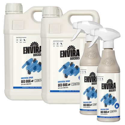 Envira Bed Bug Spray 2 x 5L + 2 x 500 ml