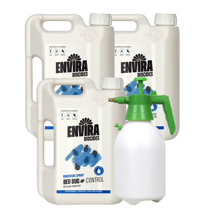 Envira Bed Bug Spray 3 x 2L + Pressure sprayer