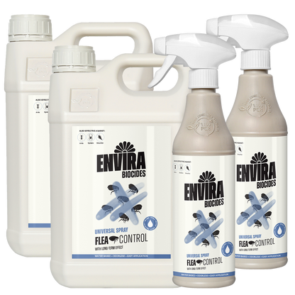 Envira Flea Spray 2 x 500ml + 2 x 5L