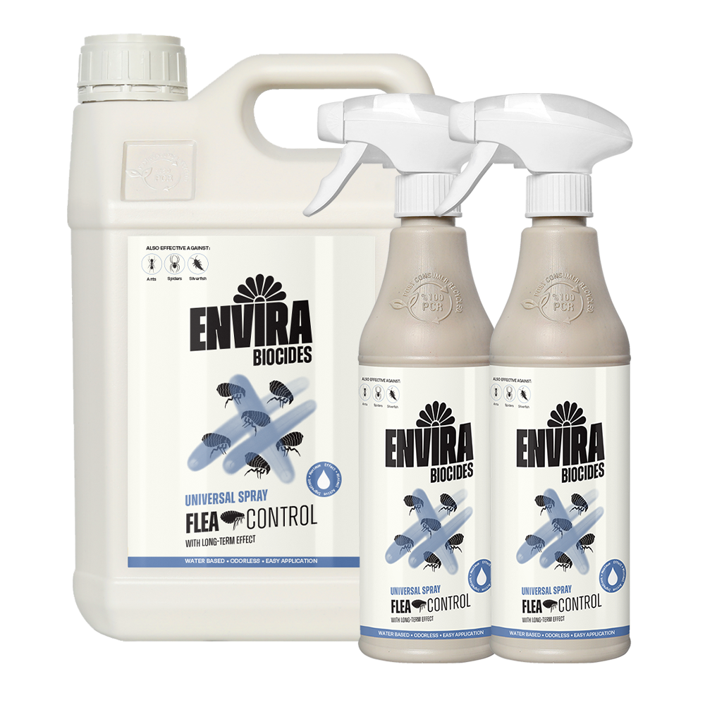 Envira Flea Spray 2 x 500ml + 5L