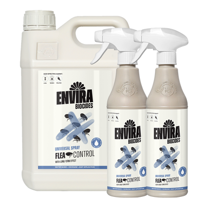 Envira Flea Spray 2 x 500ml + 5L