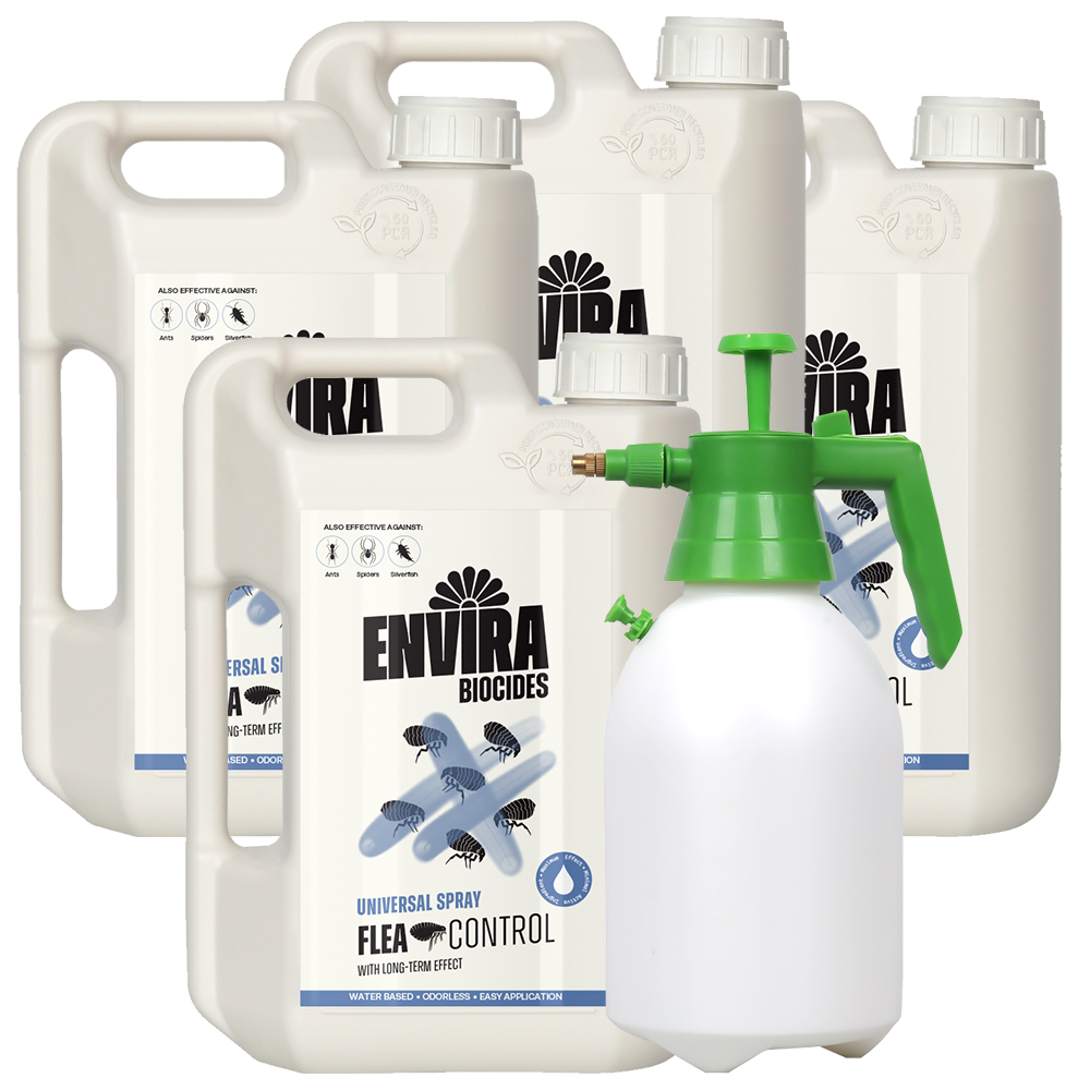 Envira Flea Spray 4 x 2L + Pressure sprayer