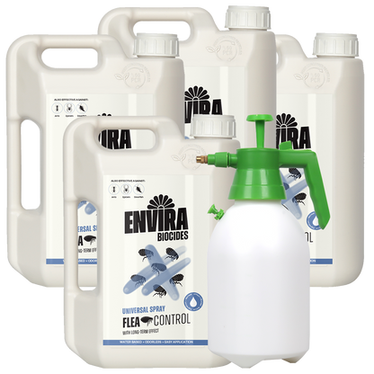 Envira Flea Spray 4 x 2L + Pressure sprayer