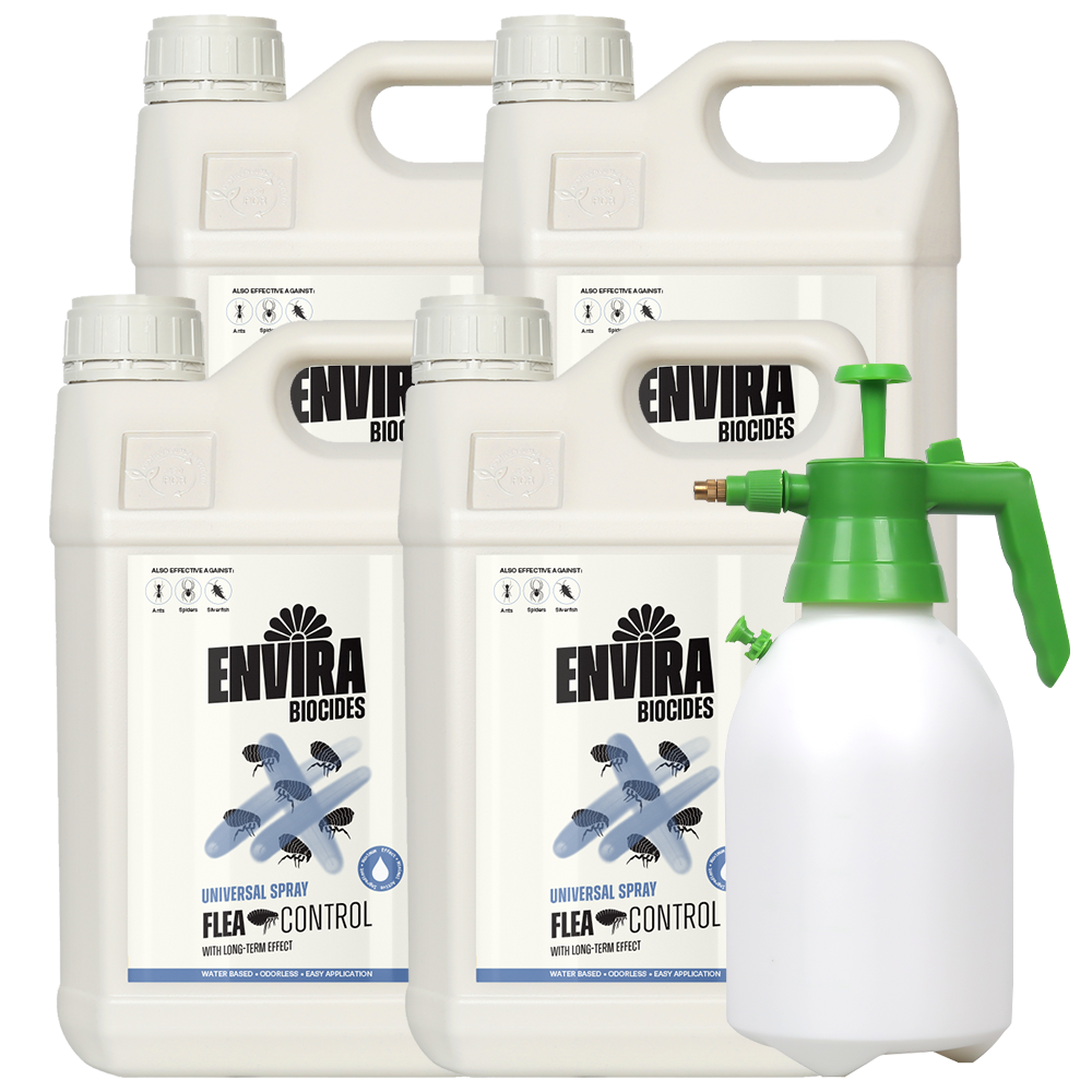 Envira Flea Spray 4 x 5L + Pressure sprayer