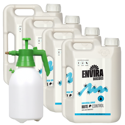 Envira Mite Spray 4 x 2L + Pressure sprayer