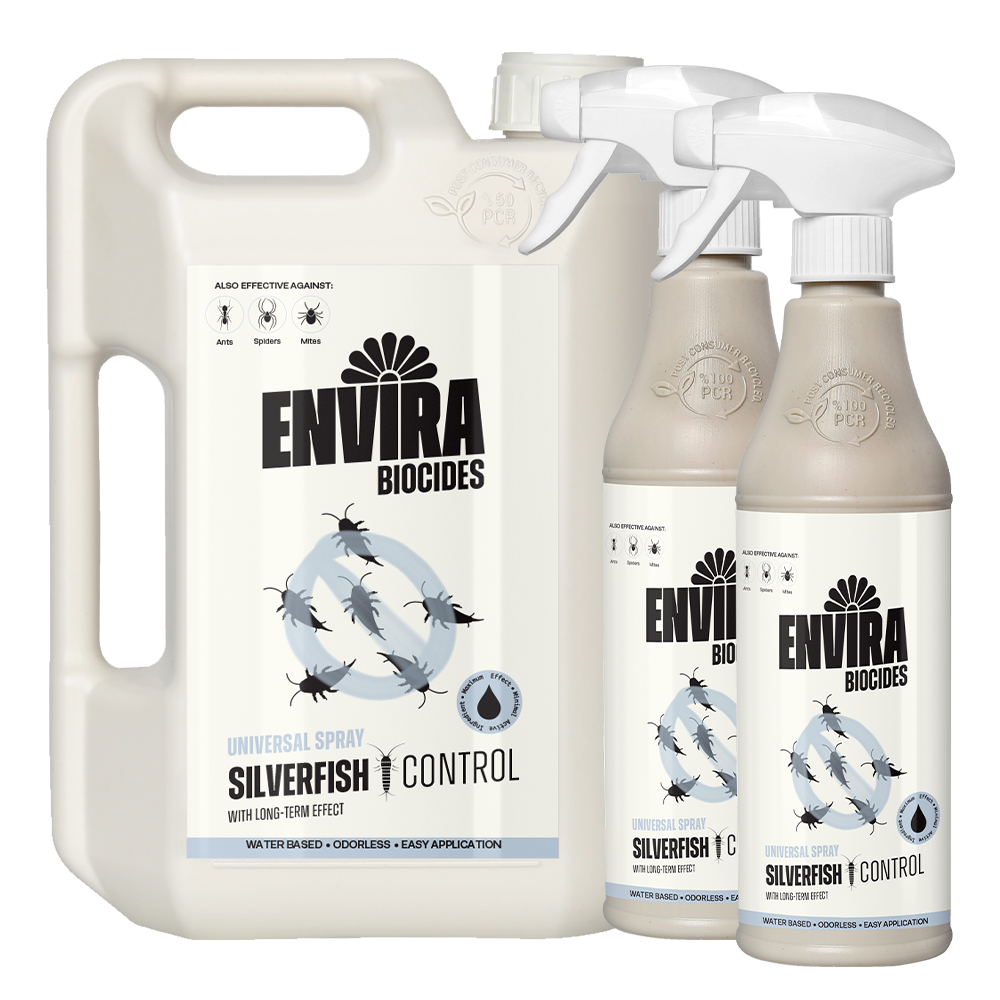 Envira Silverfish Spray 2 x 500ml + 2L