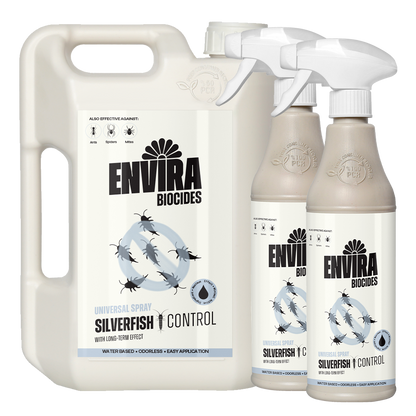 Envira Silverfish Spray 2 x 500ml + 2L