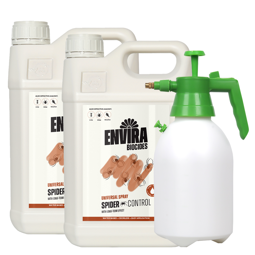 Envira Spider Spray 2 x 5L + Pressure sprayer