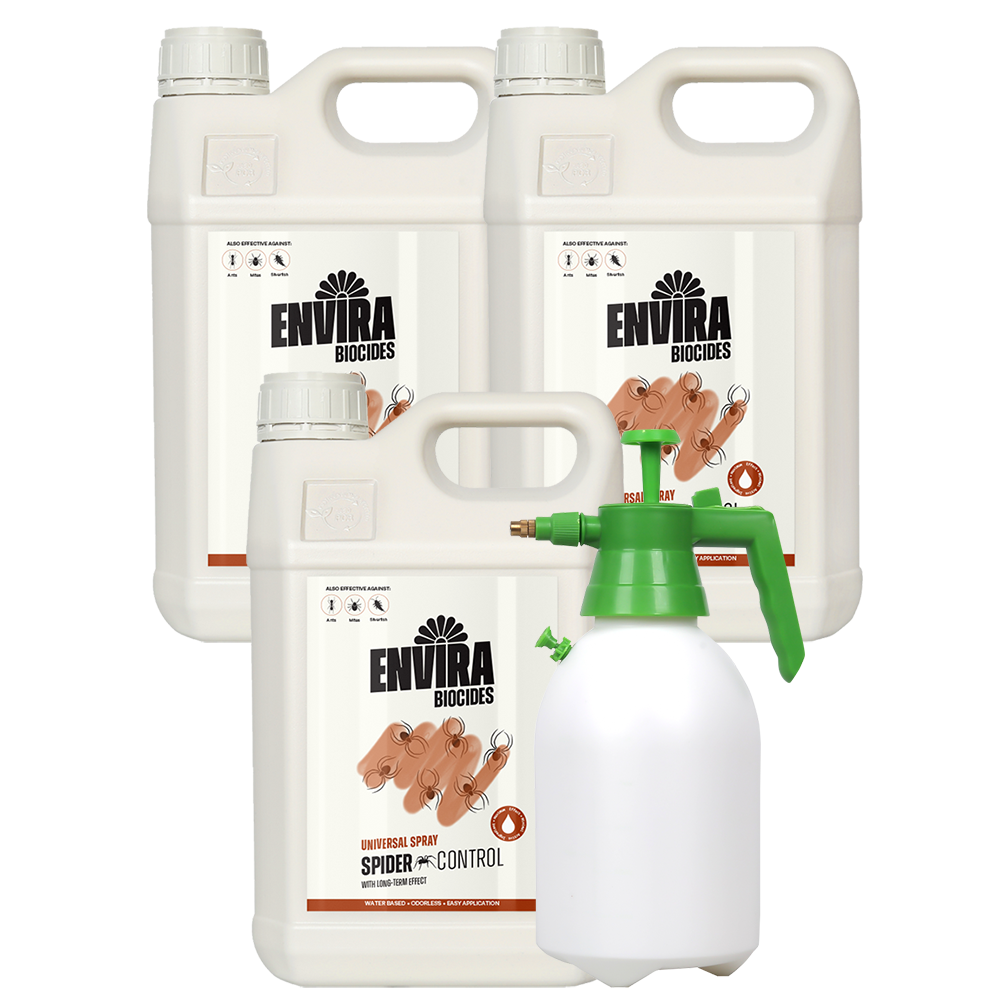 Envira Spider Spray 3 x 5L + Pressure sprayer