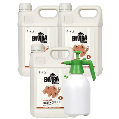 Envira Spider Spray 3 x 5L + Pressure sprayer