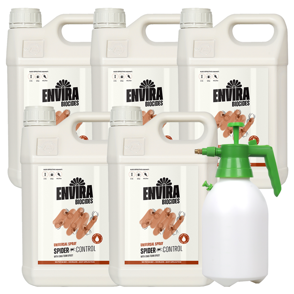 Envira Spider Spray 4 x 5L + Pressure sprayer