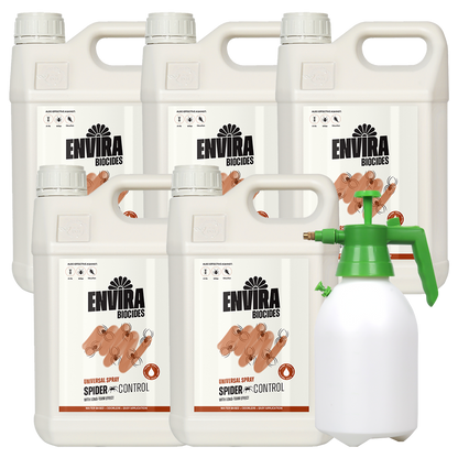 Envira Spider Spray 4 x 5L + Pressure sprayer