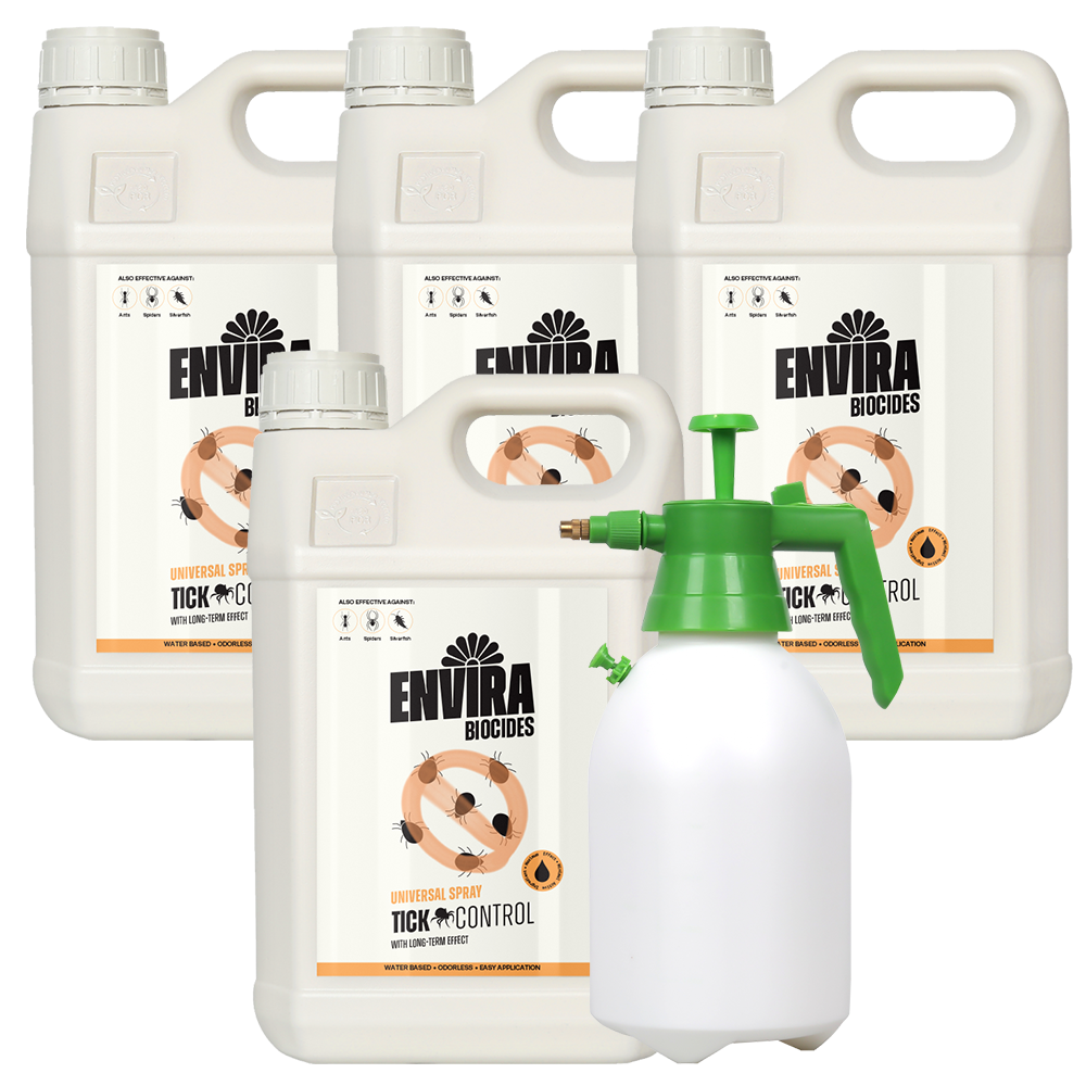 Envira Tick Spray 4 x 5L + Pressure sprayer