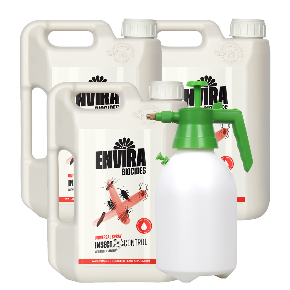 Envira Universal Insect Spray 3 x 2L + Pressure sprayer