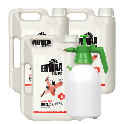 Envira Universal Insect Spray 3 x 2L + Pressure sprayer