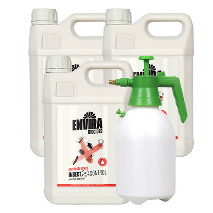 Envira Universal Insect Spray 3 x 5L + Pressure sprayer