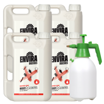 Envira Universal Insect Spray 4 x 2L + Pressure sprayer