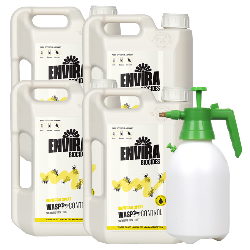 Envira Wasp Spray 4 x 2L + Pressure sprayer