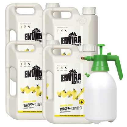 Envira Wasp Spray 4 x 2L + Pressure sprayer