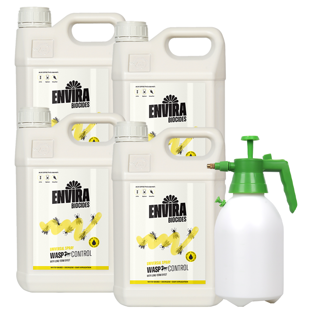 Envira Wasp Spray 4 x 5L + Pressure sprayer