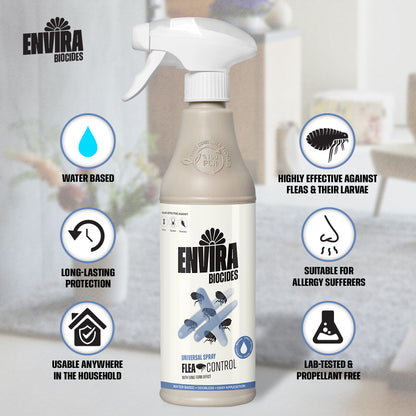 Envira Flea Spray 2 x 500ml + 2 x 5L