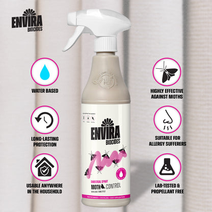 Envira Moth Spray 2 x 500ml + 2 x 2L